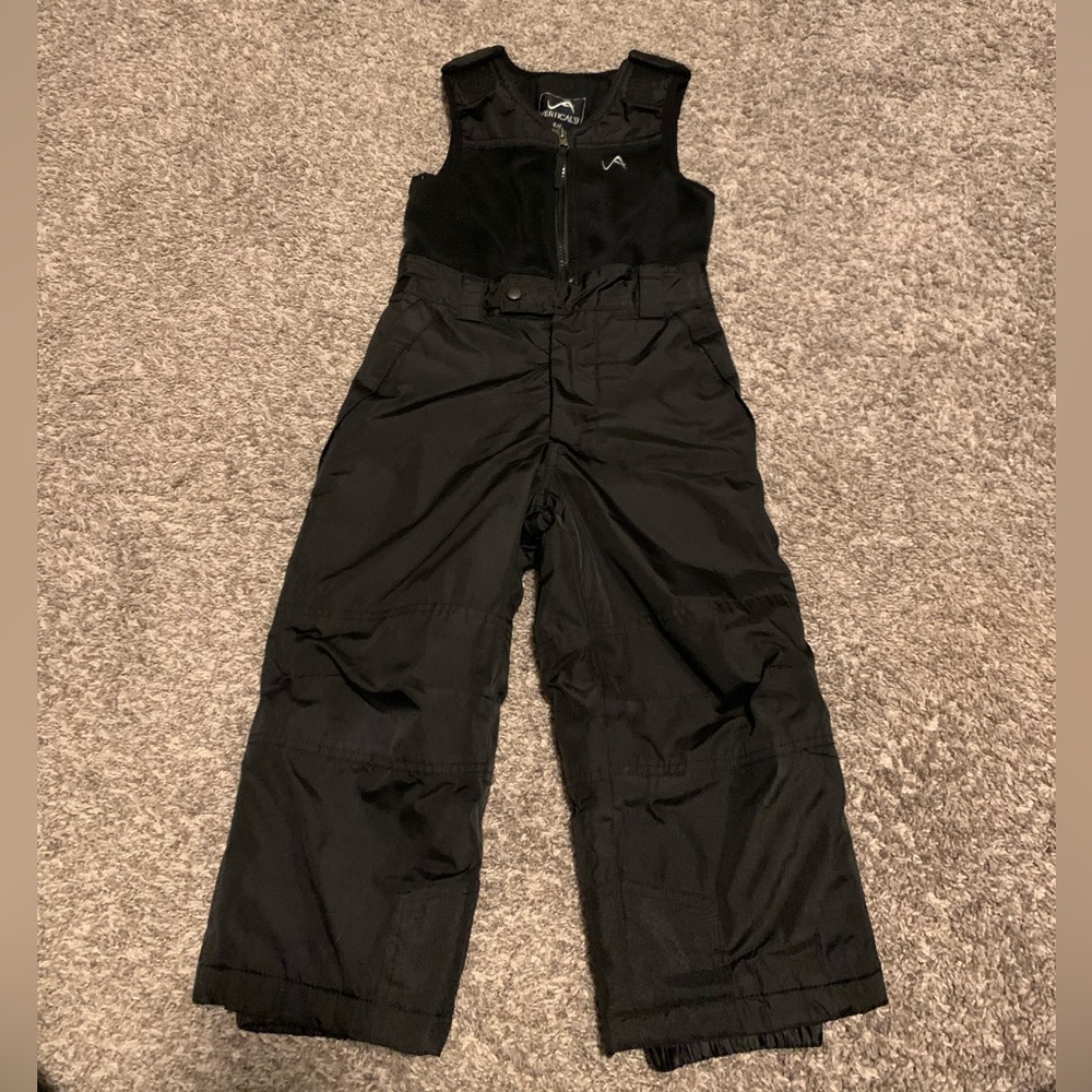 Vertical 9 Boys Ski Bib Overalls Black